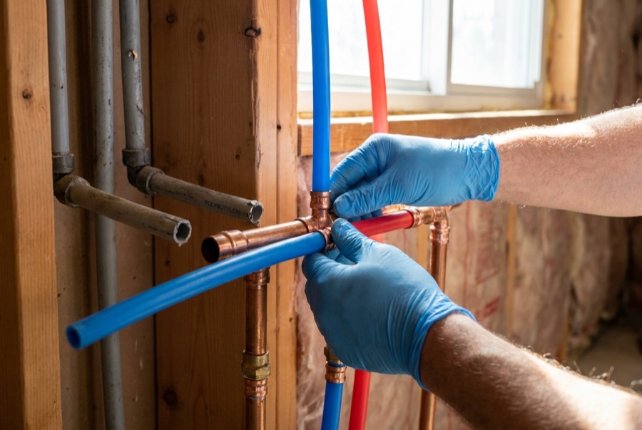 Poly-B pipe replacement in Calgary